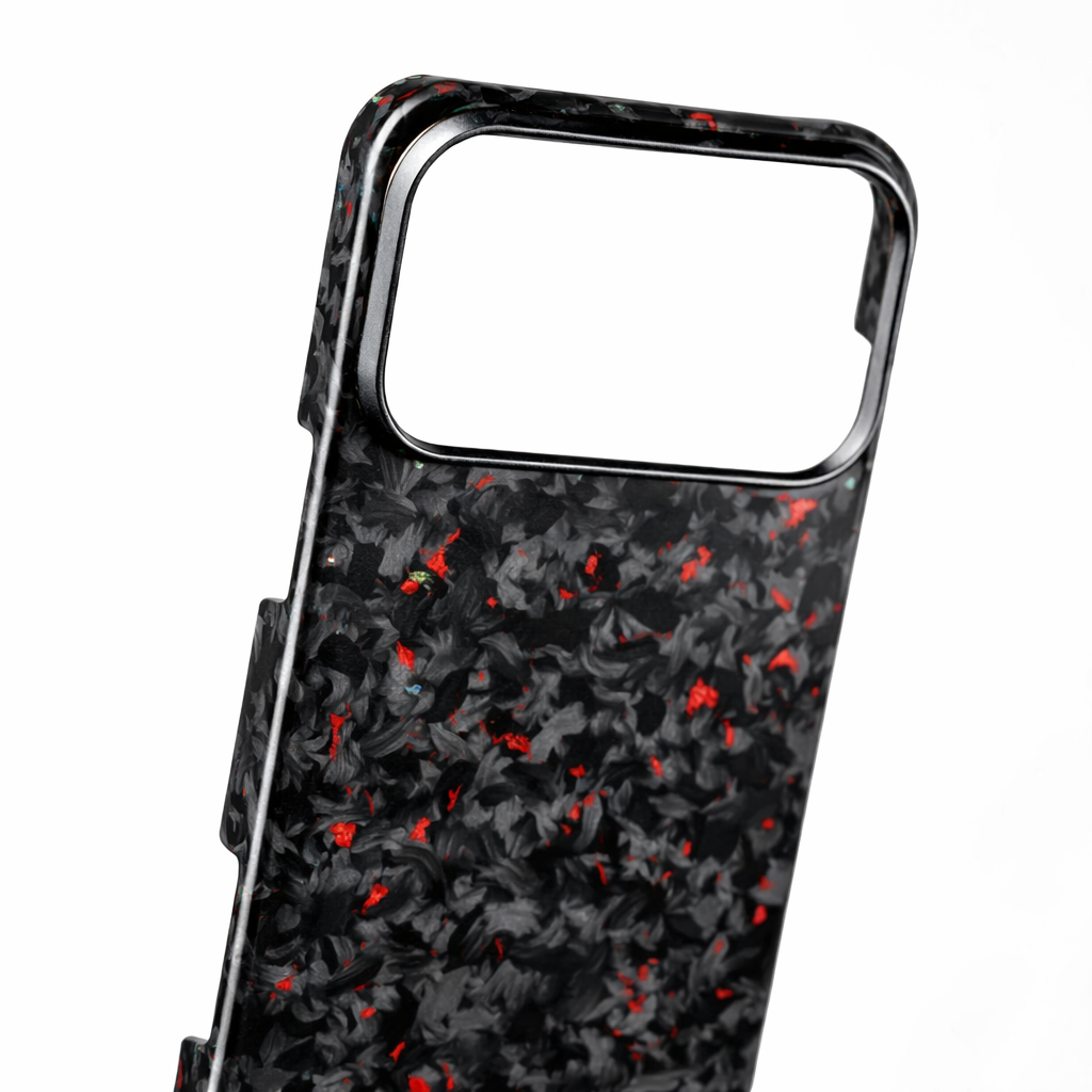 VλLOᏒ Forged Carbon Rosso — iPhone 17 Series