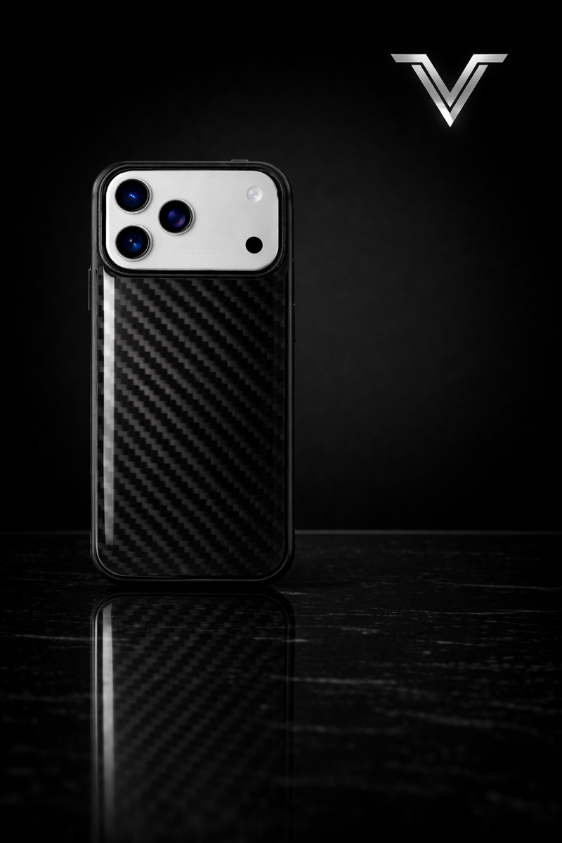 VλLOᏒ Carbon Fiber Noir — iPhone 17 Pro/Pro Max